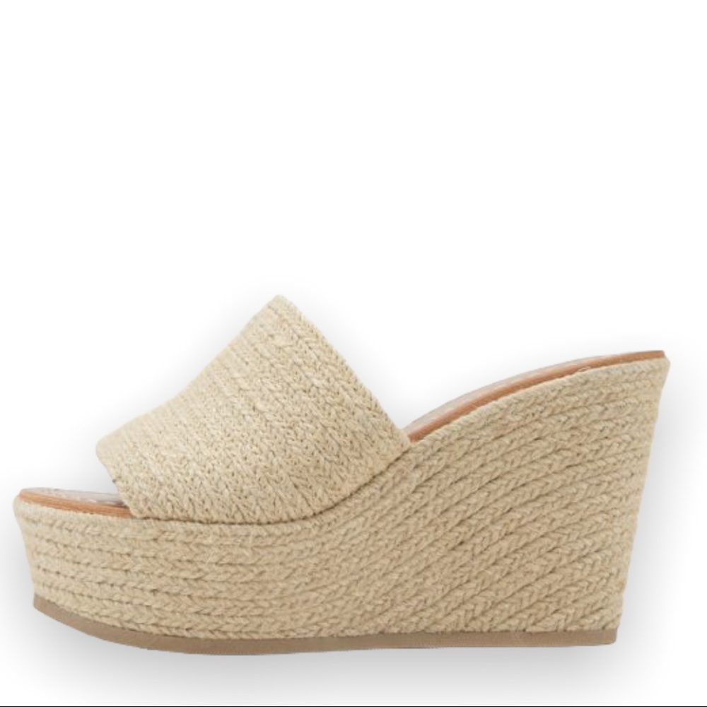 1 Left! Soda Bounty Woven Jute Wedge Heel Espadrille 10 - Picture 7 of 7